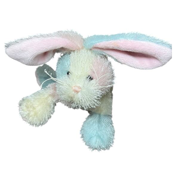 Webkinz Cotton Candy Bunny White Terrier Puppy Dog Pair NO Code Plush Animals - Picture 3 of 16